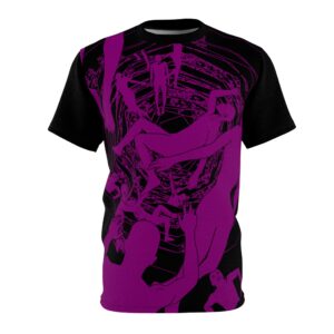 All Over Shirt Black & Purple